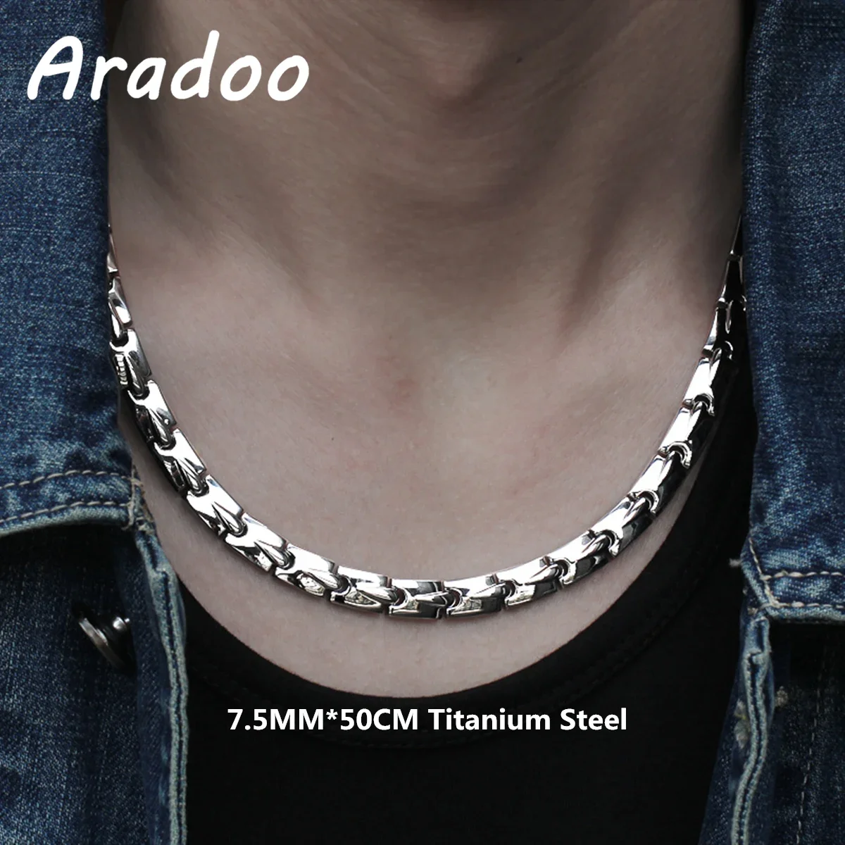 Ansi Chain - Titanium Steel Anion Anti-Radiation Necklace Collar