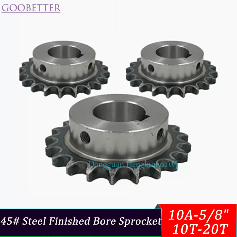 Ansi Chain - 45# Steel Finished Bore Sprocket 10A-5/8