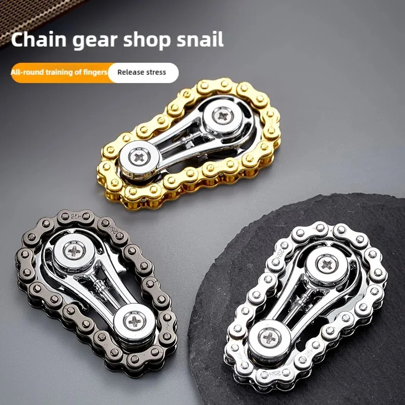 Chain Sprocket Set - Sprockets Flywheel Fingertip Gyro Fidget Spinner