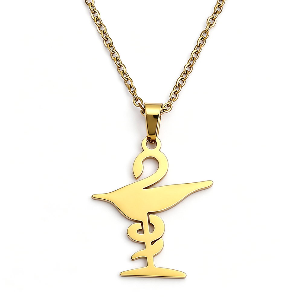 Bowl of Hygieia Necklace, Phar - Steel Chain ulasan dan harga